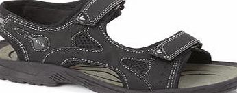 Bhs Mens Black Hiking Sandals, Black BR81S01GBLK