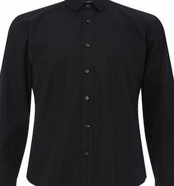 Bhs Mens Black Slim Fit Shirt, Black BR66L03FBLK