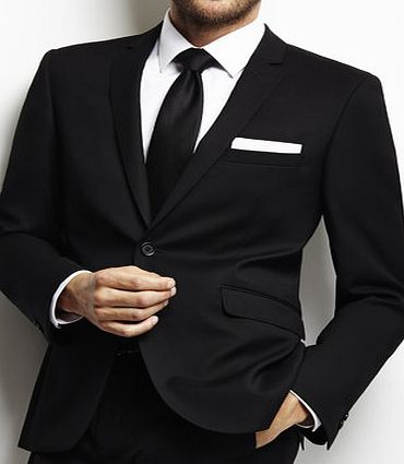 Bhs Mens Black Slim Fit Suit Jacket, black BR64S11DBLK