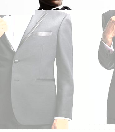 Bhs Mens Black Tailored Fit Tuxedo Jacket with Wool,