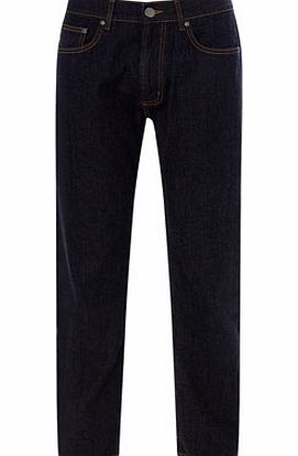 Bhs Mens Blue Rinse Jeans With Stretch, Blue