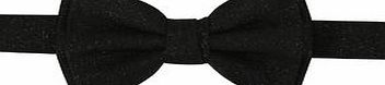 Bhs Mens Burton Black Lurex Bow Tie, BLACK BR19K16GBLK