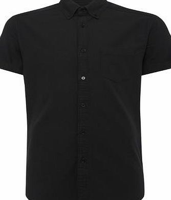 Bhs Mens Burton Black Oxford Shirt, BLACK BR22D08GBLK