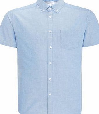 Bhs Mens Burton Blue Oxford Shirt, BLUE BR22D06FBLU