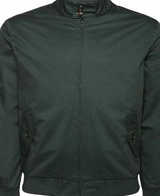 Bhs Mens Burton Dark Green Harrington Jacket, Green