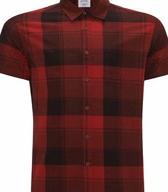 Bhs Mens Burton Red Checked Shirt, RED BR22S30GRED