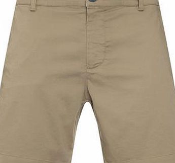 Bhs Mens Burton Taupe Sateen Shorts, NAVY BR88S09GNVY