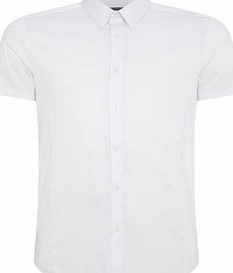 Bhs Mens Burton White Shirt, WHITE BR22D12GWHT