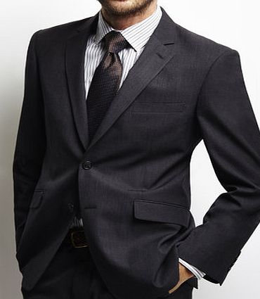 Bhs Mens Charcoal Check Suit Jacket, Grey BR64T09DGRY