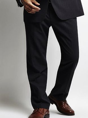 Bhs Mens Charcoal Check Suit Trousers, Grey