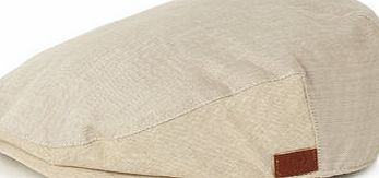Bhs Mens Cream Herringbone Flat Cap, STONE BR63H44GBRN