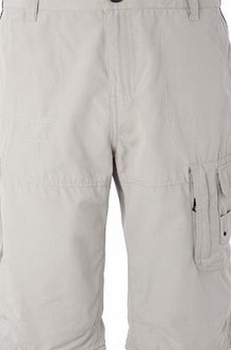 Bhs Mens Cream Trek 3/4 Length Shorts, Cream