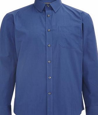 Bhs Mens Dark Blue Great Value Regular Fit Shirt,