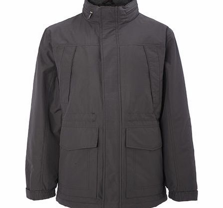 Bhs Mens Funnel Neck Parka Coat, Grey BR56B04FGRY