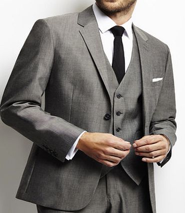 Bhs Mens Grey 2 Button Suit Jacket, Grey BR64T01DGRY
