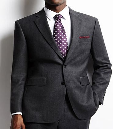 Bhs Mens Grey Birdseye Suit Jacket, Grey BR64R05DGRY