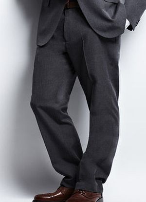 Bhs Mens Grey Regular Fit Suit Trousers, Grey