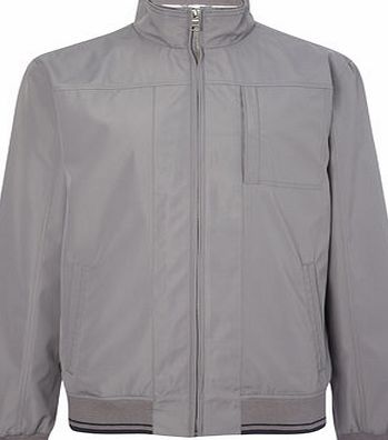 Bhs Mens Grey Tipped Bomber Jacket, Grey BR56F03GGRY