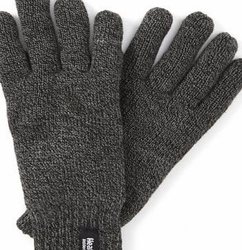 Bhs Mens Heat Holder Twist Gloves, Grey BR63G02FGRY