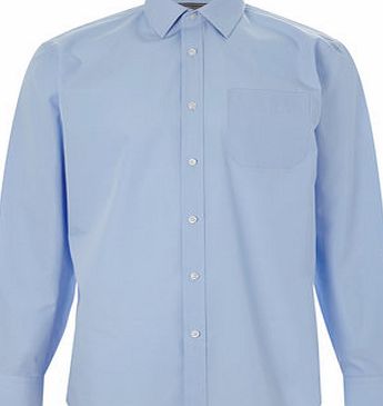 Bhs Mens Ice Blue Point Collar Shirt, Blue BR66L01FBLU