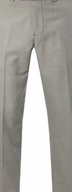 Bhs Mens Light Brown Twill Tailored Fit Flat Front