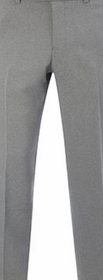 Bhs Mens Light Grey Tailored Fit Trousers, Grey