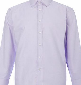 Bhs Mens Lilac Texture Cotton Shirt, Lilac BR66K07FLIL