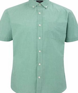 Bhs Mens Mint Green Plain Shirt, Green BR51V03GGRN