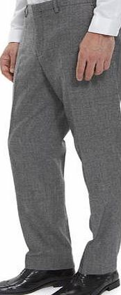 Bhs Mens Montague Burton Grey Micro Texture Slim Fit