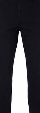 Bhs Mens Navy Pleat Front Chinos, Blue BR58A01ZNVY