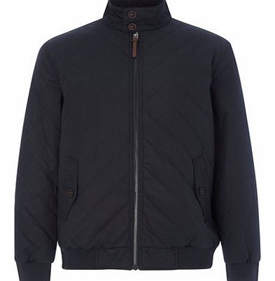 Bhs Mens Navy Quilted Bomber Jacket, Navy BR56D05ENVY