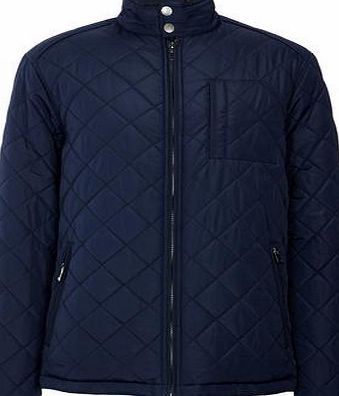 Bhs Mens Navy Quilted Jacket, Blue BR56D02HNVY