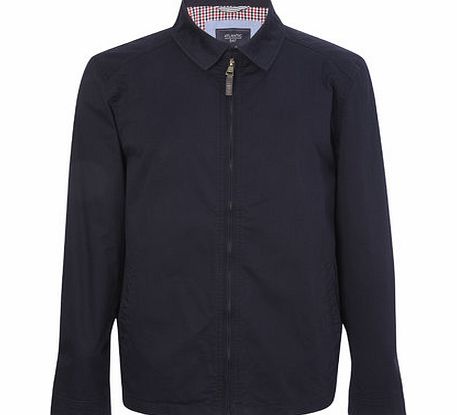 Bhs Mens Navy Shirt Collar Harrington, Navy