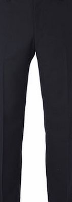 Bhs Mens Navy Tailored Puppytooth Trousers, Navy