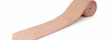 Bhs Mens Orange Houndstooth Tie, Orange BR66D84GORG
