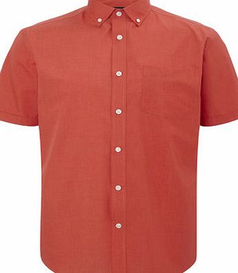 Bhs Mens Orange Plain Shirt, Orange BR51V02GORG