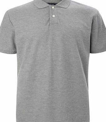 Bhs Mens Plain Grey Polo Shirt, Grey BR52P01FGRY