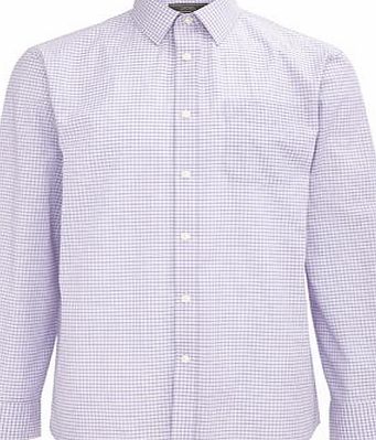 Bhs Mens Purple Great Value Checked Regular Fit