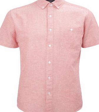 Bhs Mens Red Linen Blend Shirt, Red BR51A99GRED