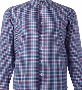 Bhs Mens Red Mix Check Shirt, Red BR51C02FRED