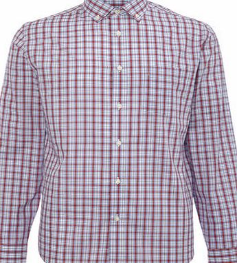 Bhs Mens Red Mix Checked Shirt, Red BR51V06GRED