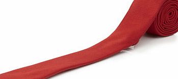 Bhs Mens Red Pindot Texture Slim Tie, Red BR66S22ERED