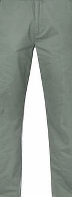 Bhs Mens Sage Great Value Side Elastic Chinos, Green