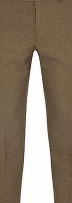 Bhs Mens Sage Green Melange Heritage Twist Regular