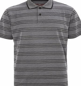 Bhs Mens Short Sleeved Black Soft Touch Polo Shirt,