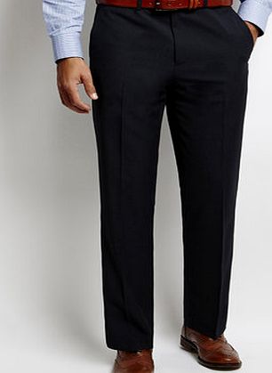 Bhs Mens Tailored Navy Puppytooth Suit Trousers,