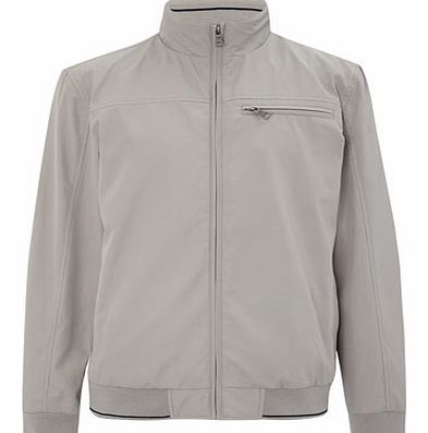 Bhs Mens Tipped Bomber Jacket, NATURAL BR56F05ENAT