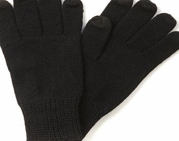 Bhs Mens Touchscreen Gloves, Black BR63G08FBLK
