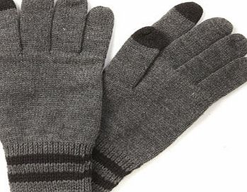 Bhs Mens Touchscreen Gloves, Grey BR63G09FGRY