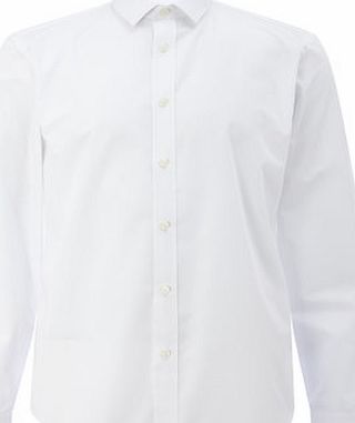 Bhs Mens White Great Value Slim Fit Shirt, White